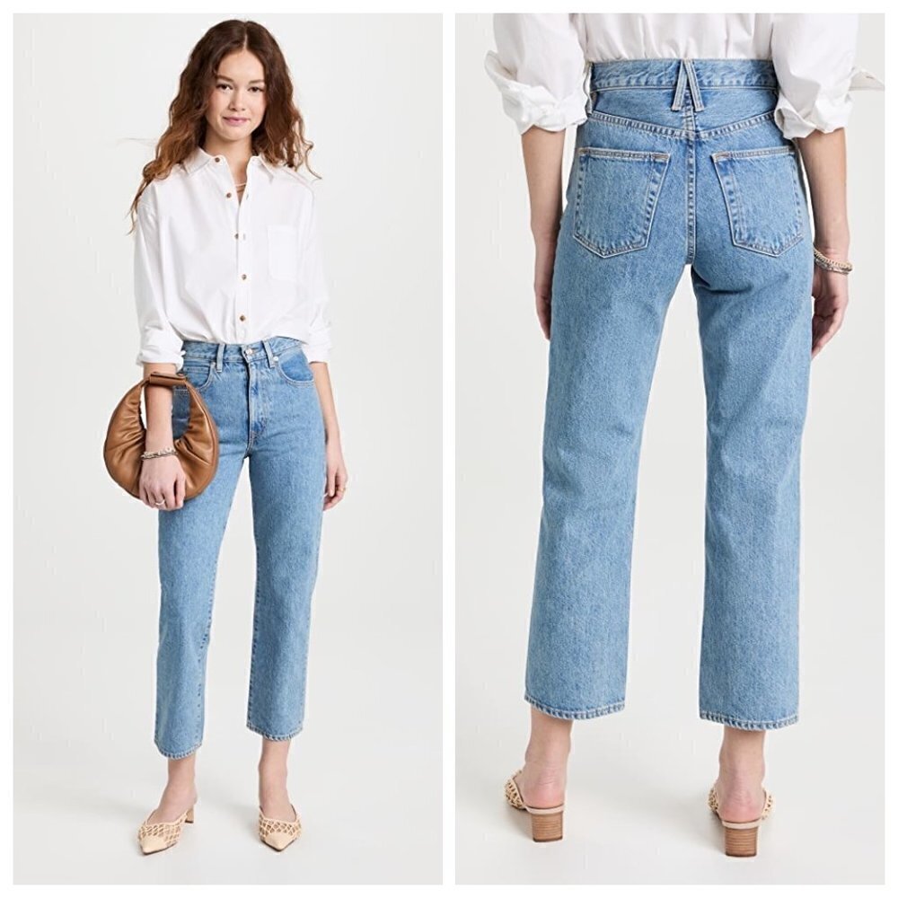 💕SLVRLAKE💕 London Crop Jeans ~ Fool For Love Blue 30 NWT